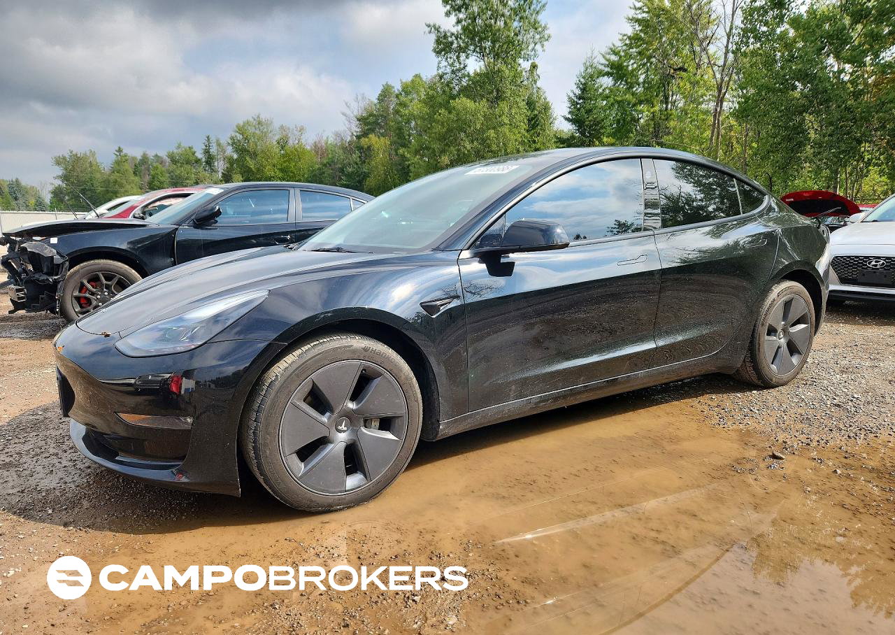 2023 Tesla Model 3, daño Trasero, Copart lote 67300986