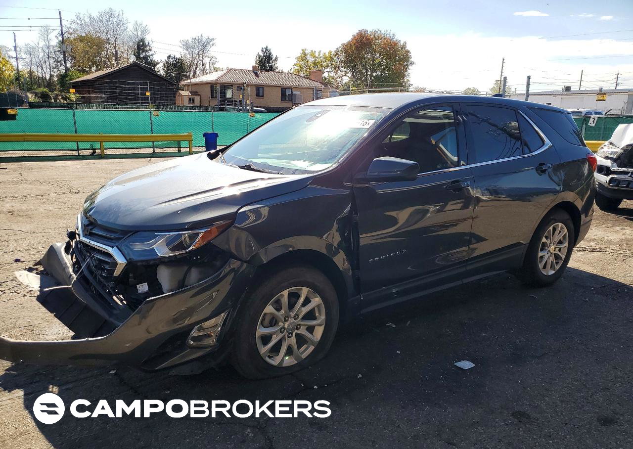 2020 Chevrolet Equinox Lt, daño Frontal, Copart lote 72804616