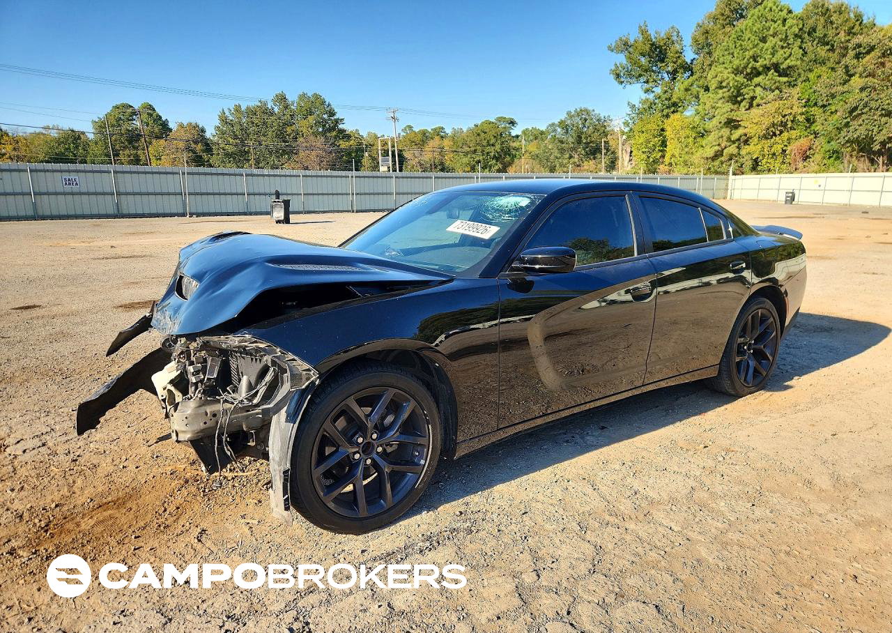 2022 Dodge Charger Sxt, daño Frontal, Copart lote 73199926