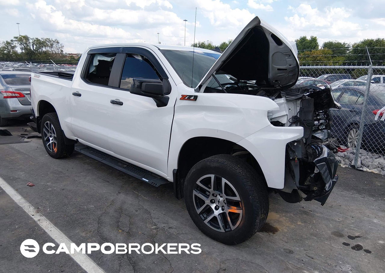 2020 Chevrolet Silverado 1500 4wd  Short Bed Lt Trail Boss, Front End damage, Iaai lot 46075095