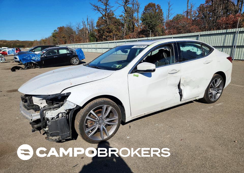 2020 Acura Tlx Technology, daño Frontal, Copart lote 73350676