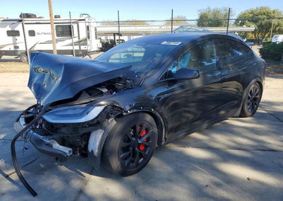 2022 Tesla Model X, daño Frontal, Copart lote 73667166