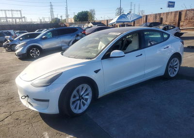 2023 Tesla Model 3, daño Lateral, Copart lote 73324536