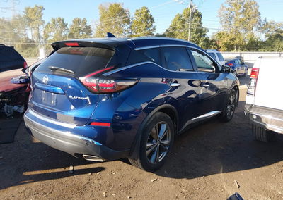 2019 Nissan Murano Platinum, пошкодження: Передня частина, Iaai лот 46247021, фото 4 з 16