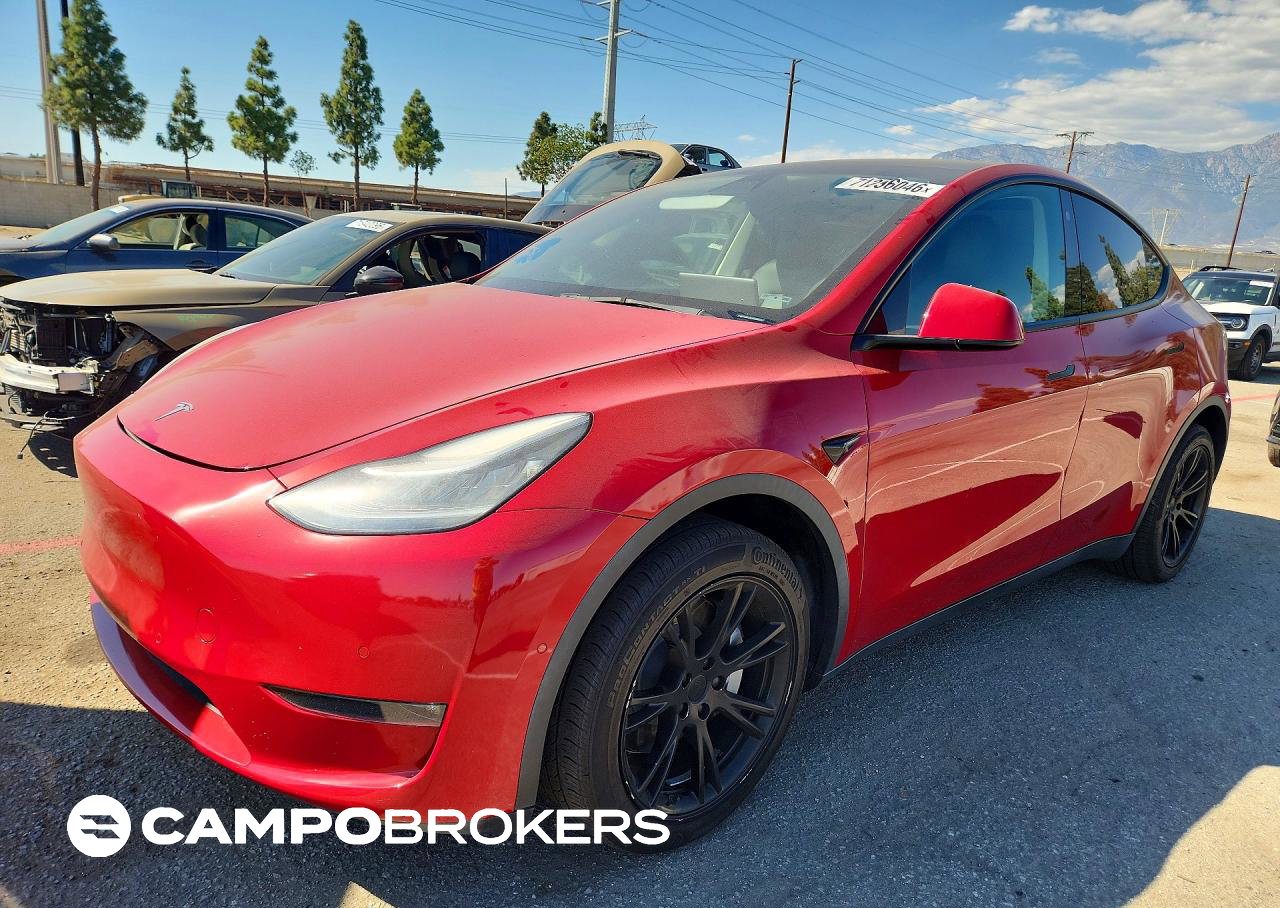 2021 Tesla Model Y, daño Abolladuras/rayones menores, Copart lote 71296046