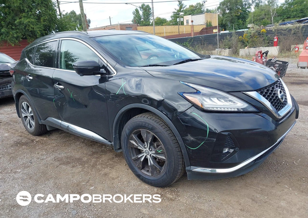 2019 Nissan Murano Sv, Right Side damage, Iaai lot 46187463