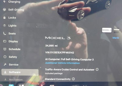 2023 Tesla Model 3 Rear-wheel Drive, Left Front damage, Iaai lot 46222190, photo 7 of 19