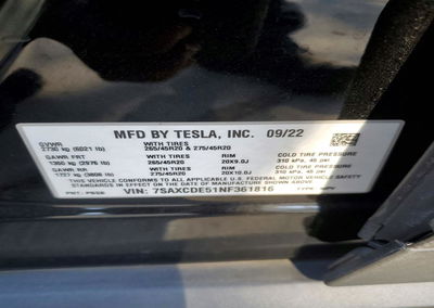 2022 Tesla Model X, uszkodzenie: Przód, Copart lot 73667166, zdjęcie 13 z 15