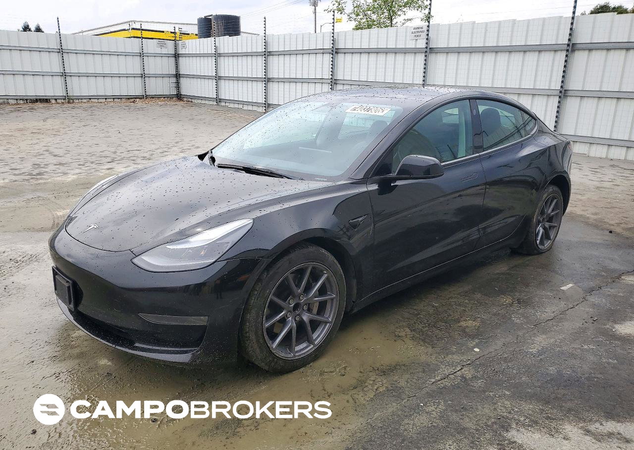 2023 Tesla Model 3, daño Mecánico, Copart lote 74037806