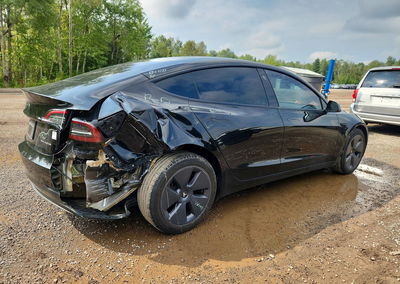 2023 Tesla Model 3, daño Trasero, Copart lote 67300986, foto 3 de 12