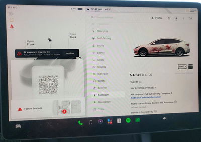 2023 Tesla Model 3, daño Mecánico, Copart lote 74037806, foto 9 de 12