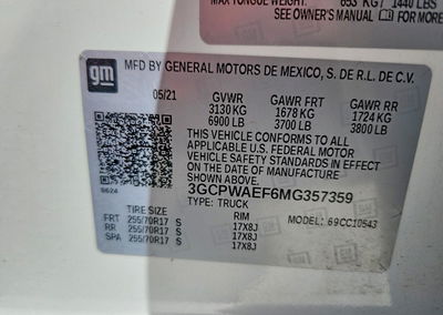 2021 Chevrolet Silverado C1500, uszkodzenie: Bok, Copart lot 70844306, zdjęcie 12 z 12