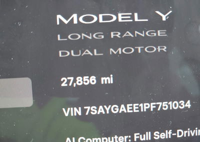 2023 Tesla Model Y Awd/long Range Dual Motor All-wheel Drive, daño Frontal derecho, Iaai lote 46141984, foto 14 de 15