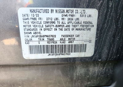 2023 Nissan Ariya Engage, Front End damage, Copart lot 71907856, photo 12 of 12