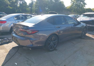 2021 Acura Tlx A-spec Package, Left Front damage, Iaai lot 46032694, photo 4 of 16