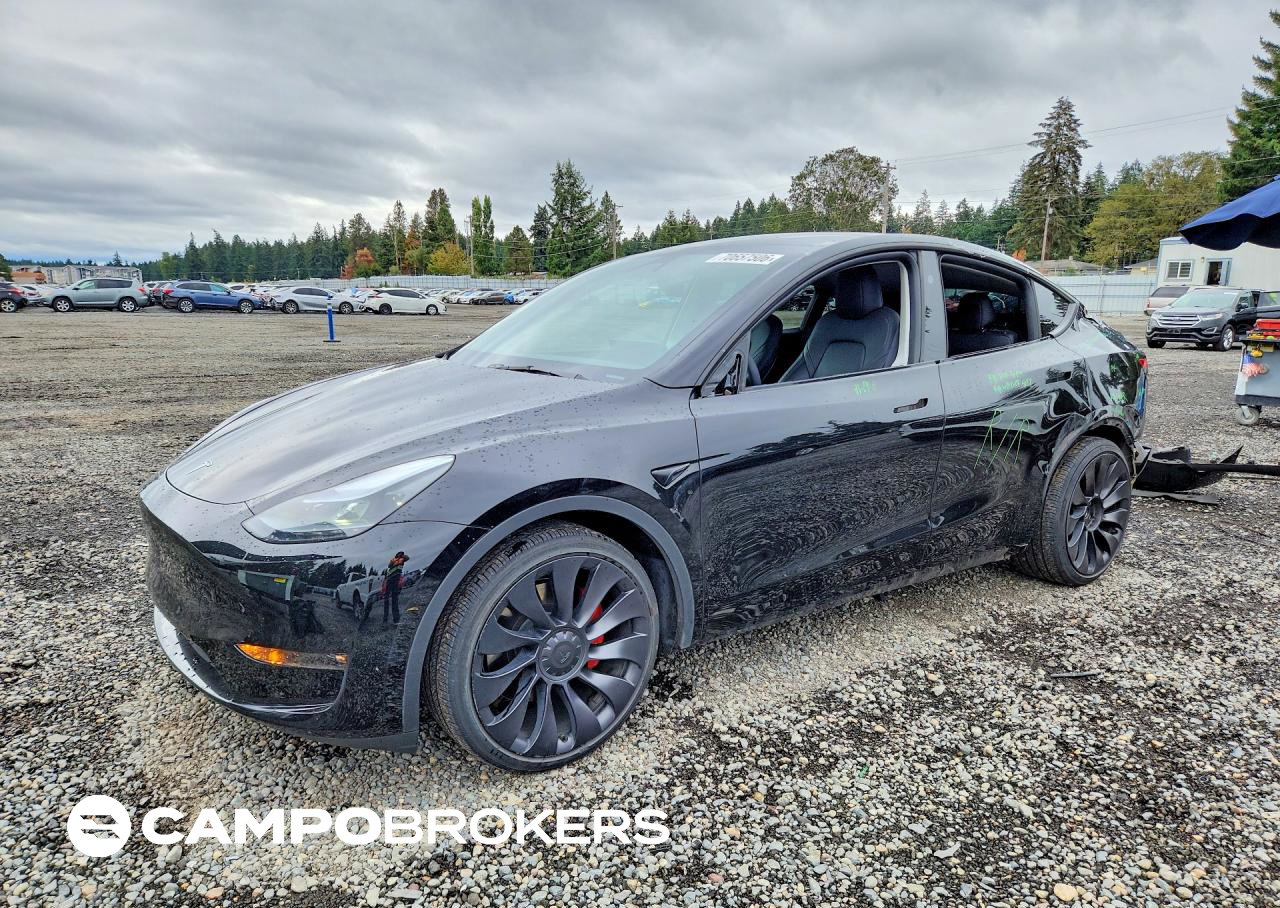 2025 Tesla Model Y, daño Trasero, Copart lote 70657506