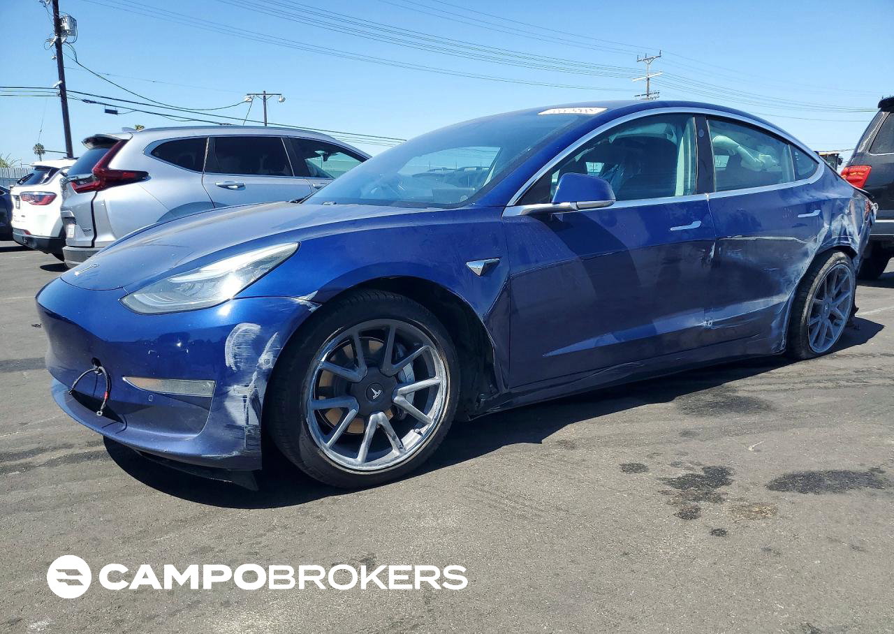2019 Tesla Model 3, daño Lateral, Copart lote 66509686