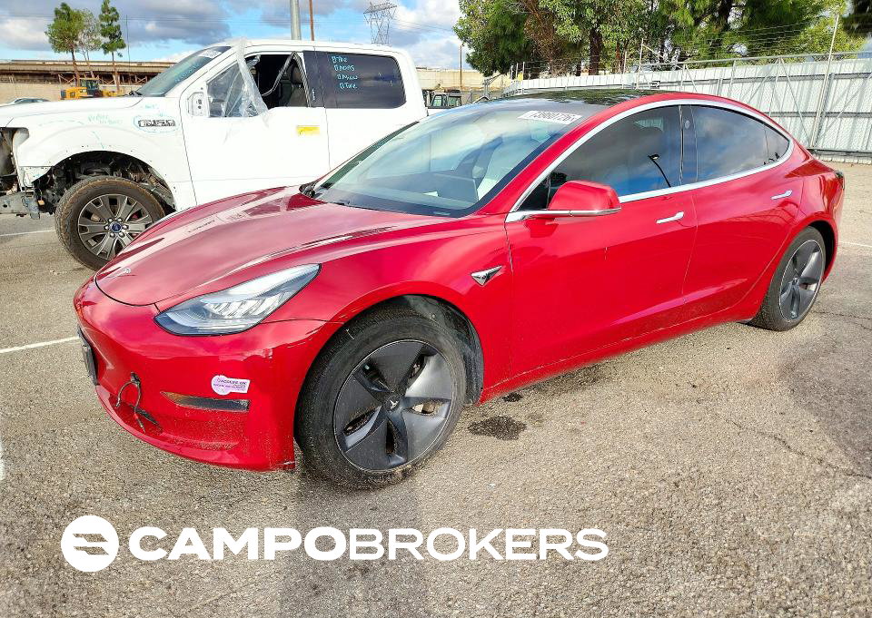 2019 Tesla Mdl 3, daño Trasero, Copart lote 73980726