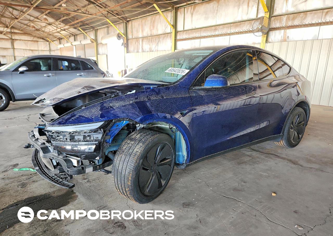 2026 Tesla Model Y, Front End damage, Copart lot 68542826