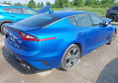2021 Kia Stinger Gt-line, Front End damage, Iaai lot 45485007, photo 4 of 16