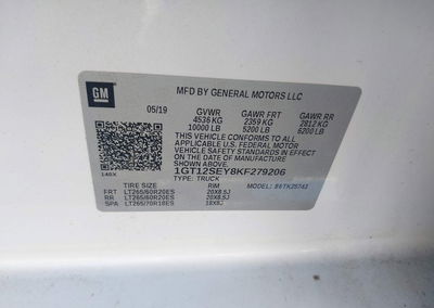2019 Gmc Sierra 2500hd Denali, uszkodzenie: Tył, Iaai lot 46366501, zdjęcie 9 z 17