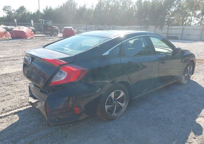 2020 Honda Civic Lx, daño Trasero izquierdo, Iaai lote 42123334, foto 4 de 16