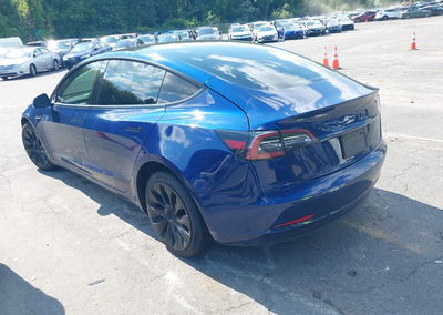 2022 Tesla Model 3 Rear-wheel Drive, Front End damage, Iaai lot 45801057, photo 3 of 17