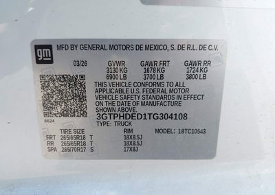 2026 Gmc Sierra 1500 , Short Bed, Slt, Rwd, uszkodzenie: Lewy przód, Iaai lot 46444179, zdjęcie 9 z 18