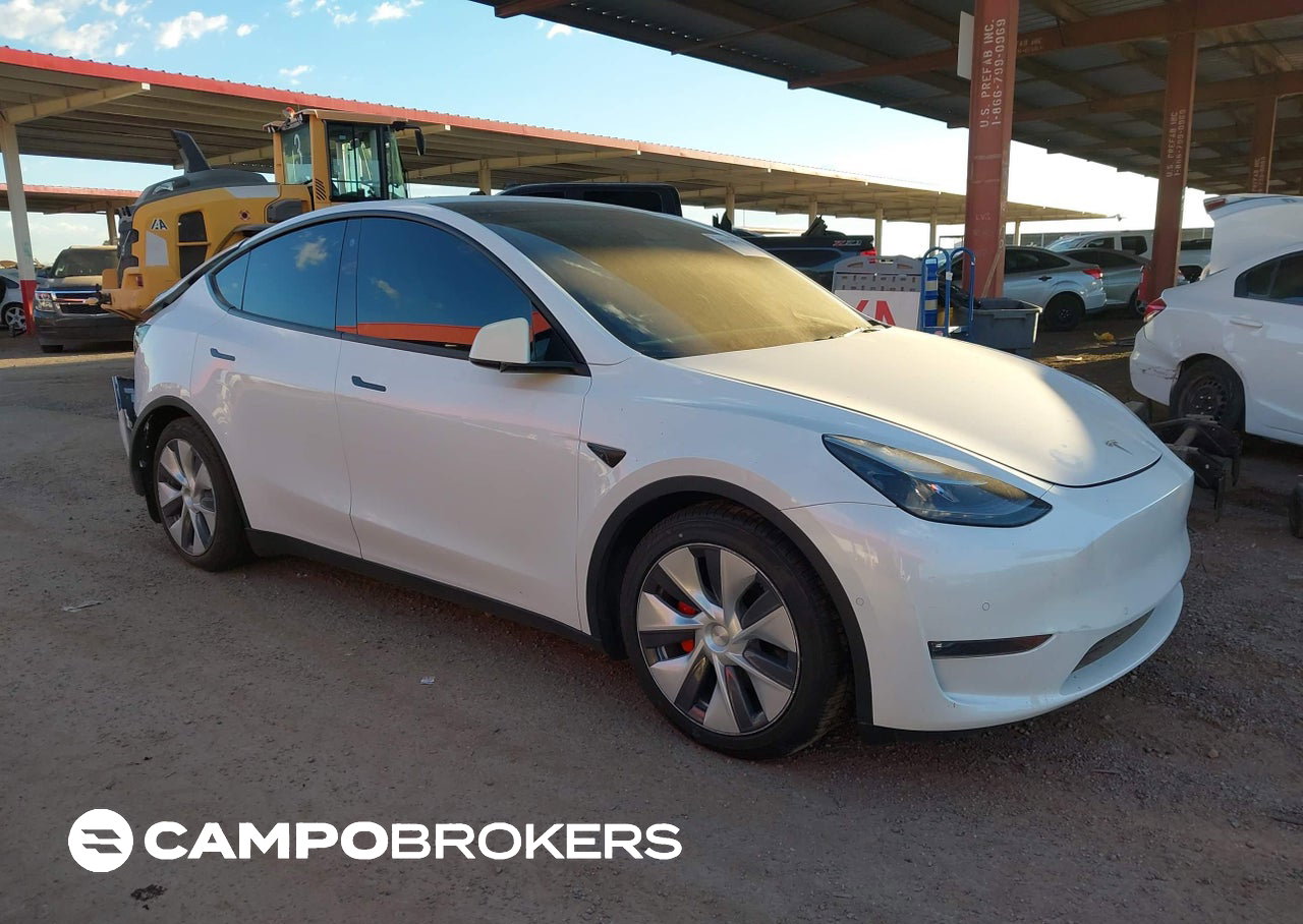 2022 Tesla Model Y Performance Dual Motor All-wheel Drive, Rear damage, Iaai lot 46318875