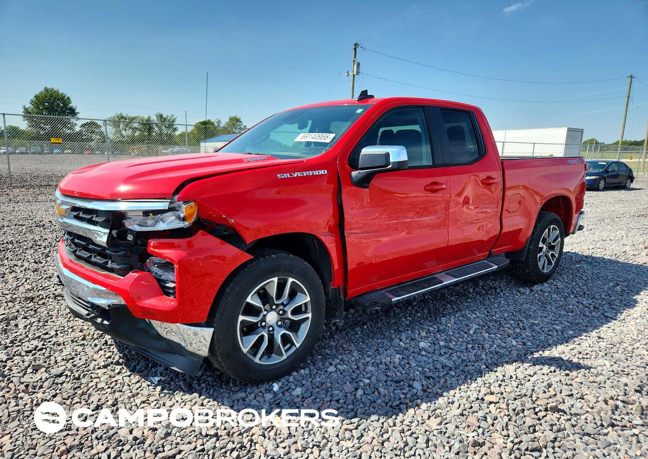 2025 Chevrolet Silverado K1500 Lt-l, daño Frontal, Copart lote 69140966