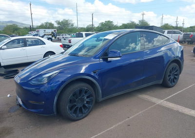 2023 Tesla Model Y Awd/long Range Dual Motor All-wheel Drive, daño Frontal derecho, Iaai lote 46141984, foto 2 de 15