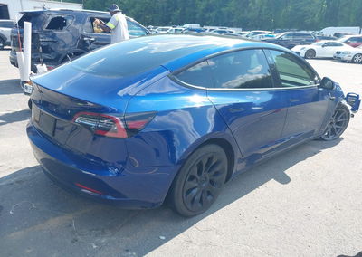 2022 Tesla Model 3 Rear-wheel Drive, Front End damage, Iaai lot 45801057, photo 4 of 17