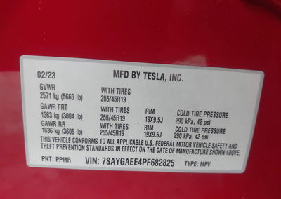 2023 Tesla Model Y Awd/long Range Dual Motor All-wheel Drive, uszkodzenie: Przód, Iaai lot 46041065, zdjęcie 9 z 23