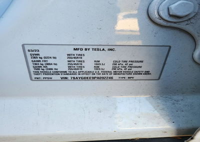2023 Tesla Model Y, daño Trasero, Copart lote 73898906, foto 12 de 12