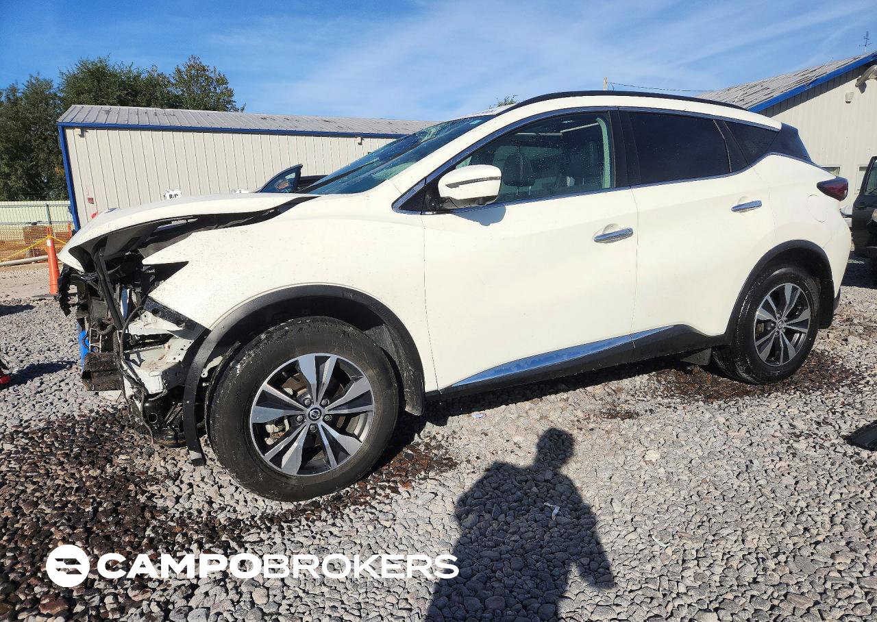 2021 Nissan Murano Sv, daño Frontal, Copart lote 72144906