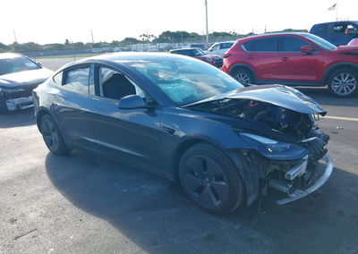 2022 Tesla Model 3 Rear-wheel Drive, Front End damage, Iaai lot 46303264