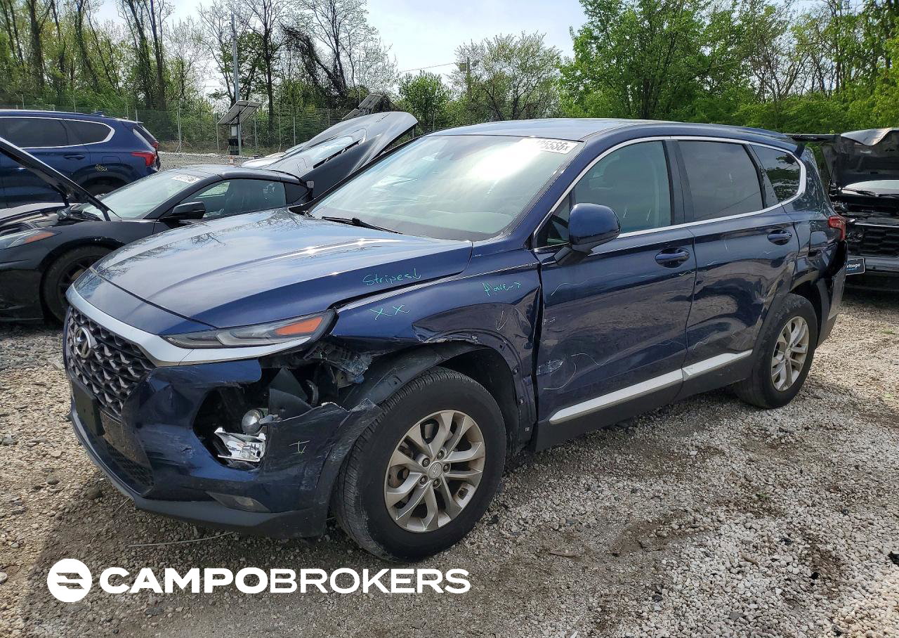 2019 Hyundai Santa Fe Sel 2.4l, пошкодження: Передня частина, Copart лот 49425586