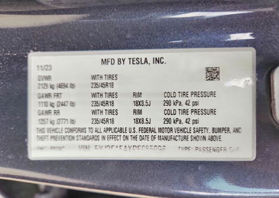 2023 Tesla Model 3, uszkodzenie: Bok, Copart lot 61208956, zdjęcie 12 z 12