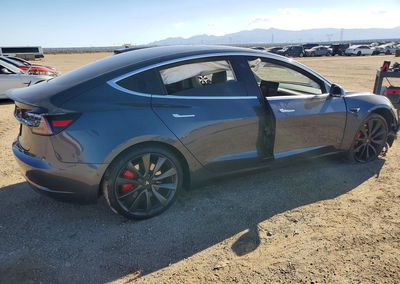 2020 Tesla Model 3, daño Lateral, Copart lote 70287316, foto 3 de 14