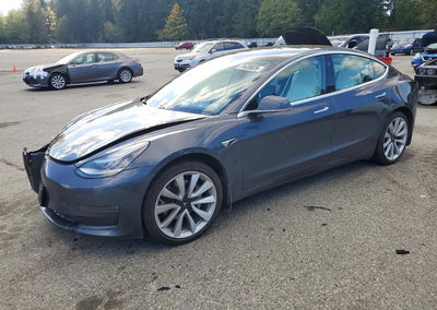 2019 Tesla Model 3, daño Frontal, Copart lote 74435826, foto 1 de 12