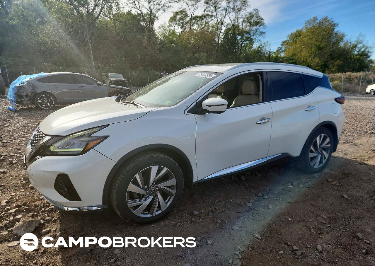 2019 Nissan Murano Sl, Water/Flood damage, Copart lot 71833936