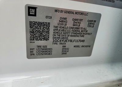 2020 Chevrolet Silverado K3500 Ltz, daño Trasero, Copart lote 71402106, foto 12 de 14