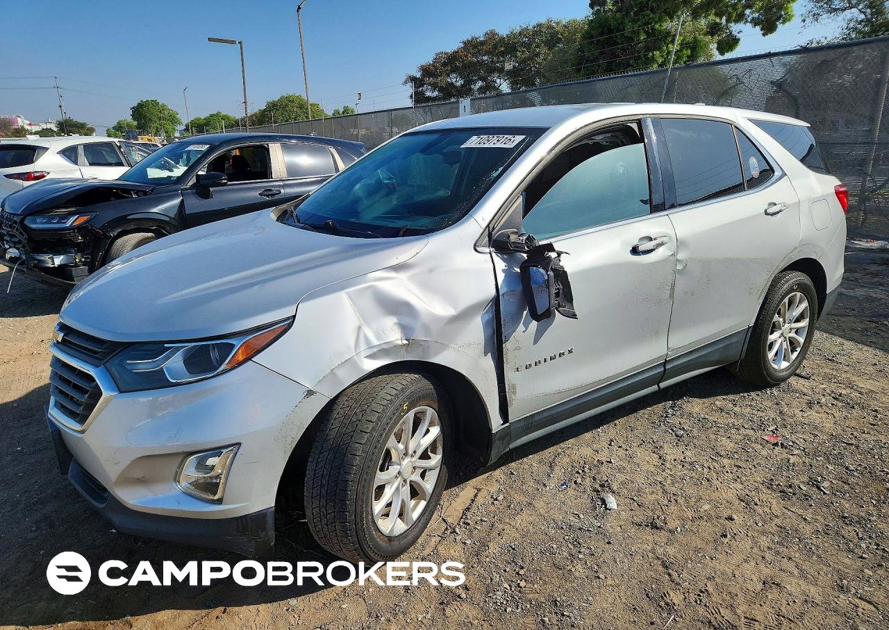2019 Chevrolet Equinox Lt, daño Frontal, Copart lote 71097916