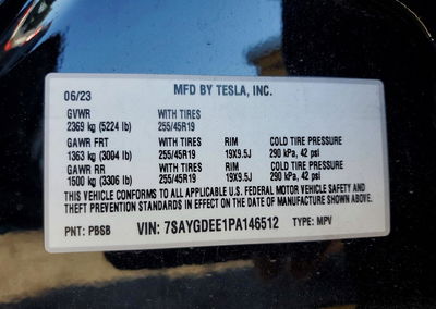 2023 Tesla Model Y, Rear End damage, Copart lot 49249476, photo 14 of 16