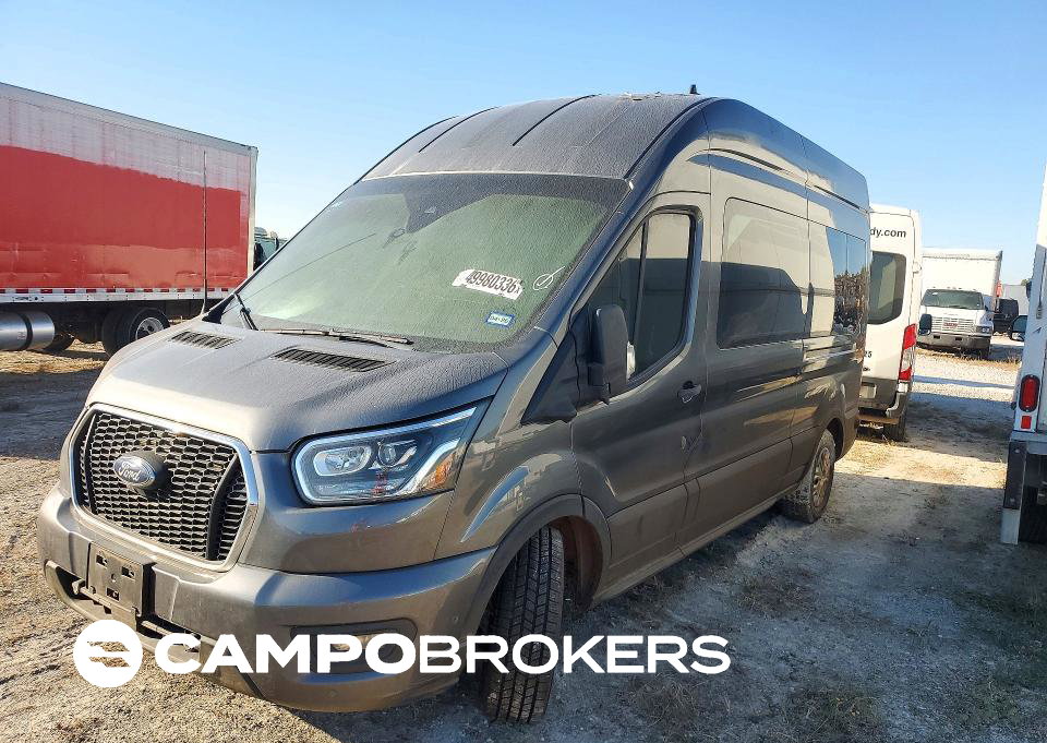2023 Ford Transit T-350, Burn - Interior damage, Copart lot 49980336