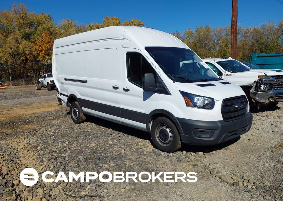2020 Ford Transit-350 Cargo Van, Rear damage, Iaai lot 46250807