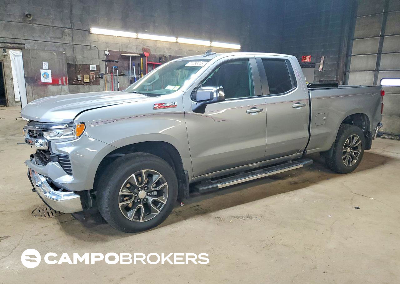 2024 Chevrolet Silverado K1500 Lt, daño Frontal, Copart lote 71235646