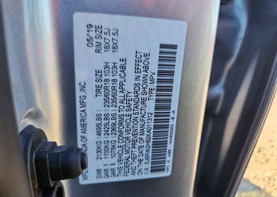 2019 Honda Cr-v Exl, daño Trasero, Copart lote 73438096, foto 13 de 15