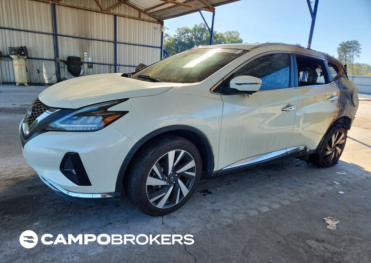 2023 Nissan Murano Sl, daño Incendio, Copart lote 72977456