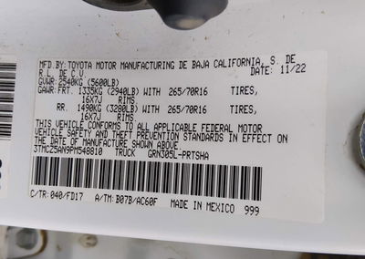 2023 Toyota Tacoma Trd Off Road, daño Frontal, Iaai lote 46440345, foto 9 de 21